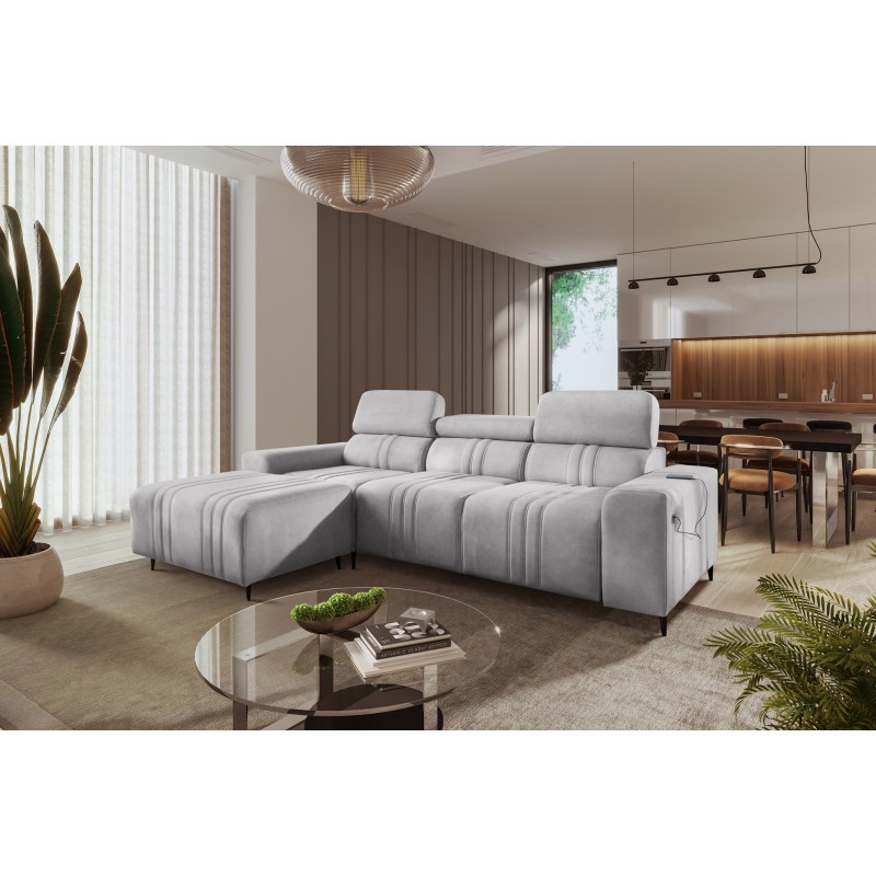 Elegantes Ecksofa Verona I mit Schlaffunktion - Samt, Vena 3 | Ihr ideales Möbelstück Elegantes Ecksofa Verona I mit Schlaffunktion - Samt, Vena 3 | Ihr ideales Möbelstück