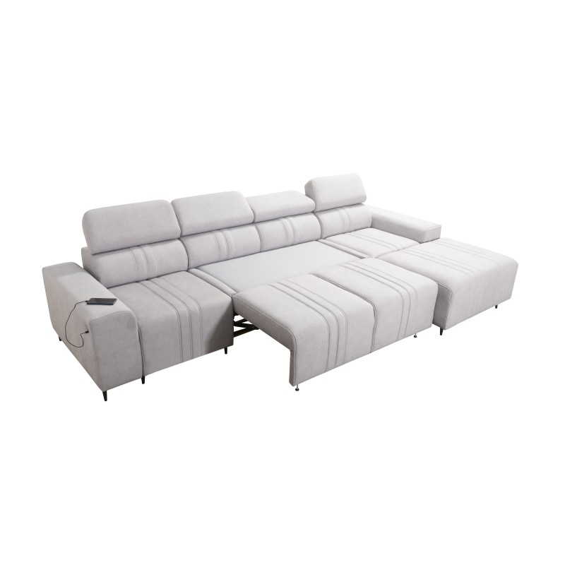 Verona XII Corner Sofa with Sleeping Function Velvet, Vena 20 - A Practical and Elegant Piece of Furniture for Your Living Room Verona XII Corner Sofa with Sleeping Function Velvet, Vena 20 - A Practical and Elegant Piece of Furniture for Your Living Room