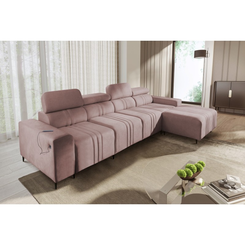 Verona XII Ecksofa mit Schlaffunktion aus Samt, Vena 10 - Praktisches und elegantes Möbelstück für Ihr Wohnzimmer Verona XII Ecksofa mit Schlaffunktion aus Samt, Vena 10 - Praktisches und elegantes Möbelstück für Ihr Wohnzimmer