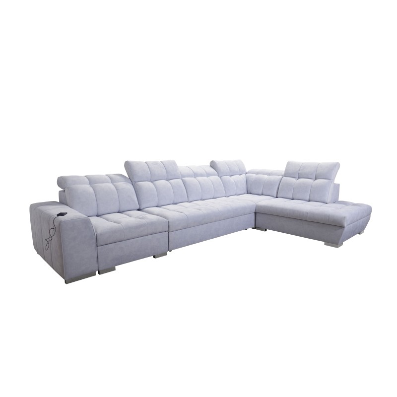 Ecksofa Prisma XI mit Schlaffunktion und USB-Anschluss - Eleganz und Komfort Ecksofa Prisma XI mit Schlaffunktion und USB-Anschluss - Eleganz und Komfort