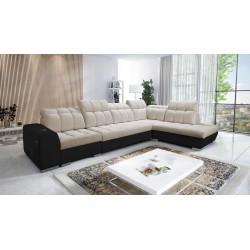 Prisma XI corner sofa with sleeping function and USB port - elegance and comfort