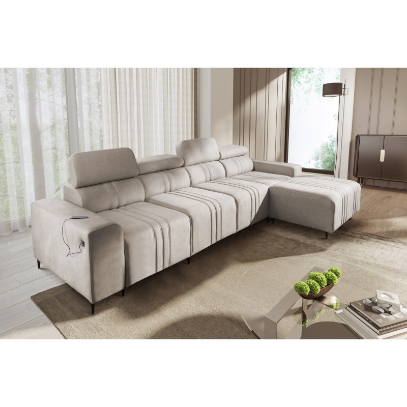 Ecksofa Verona XII mit Schlaffunktion Velours, Vena 9 - Praktisches und elegantes Möbelstück für Ihr Wohnzimmer Ecksofa Verona XII mit Schlaffunktion Velours, Vena 9 - Praktisches und elegantes Möbelstück für Ihr Wohnzimmer