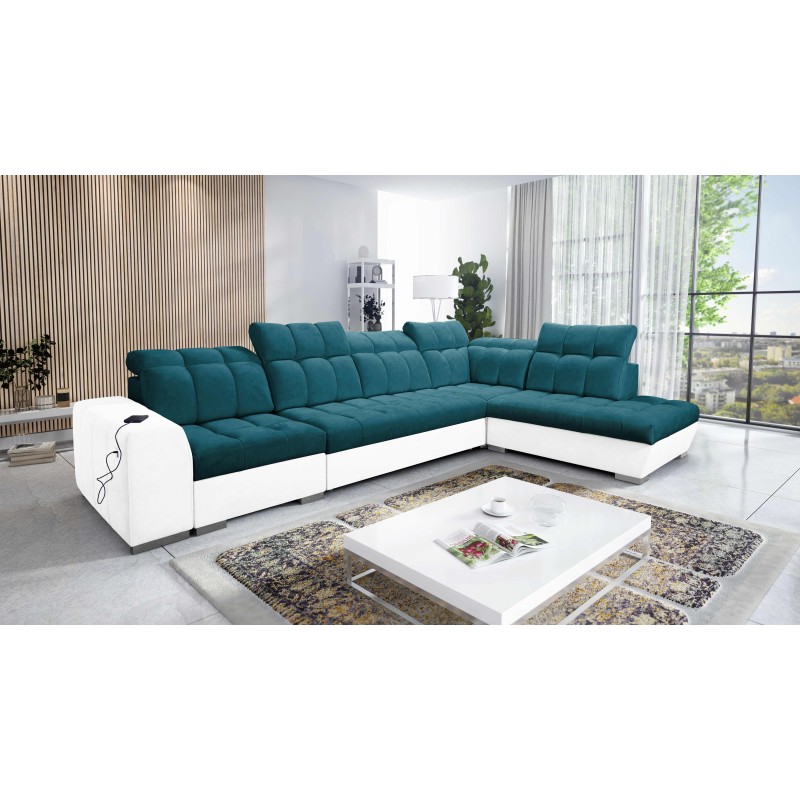 Ecksofa Prisma XI mit Schlaffunktion und USB-Anschluss - Eleganz und Komfort Ecksofa Prisma XI mit Schlaffunktion und USB-Anschluss - Eleganz und Komfort