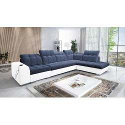 Prisma XI corner sofa with sleeping function and USB port - elegance and comfort