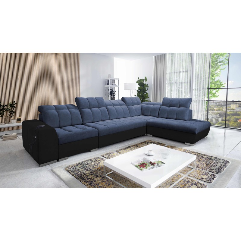 Ecksofa Prisma XI mit Schlaffunktion und USB-Anschluss - Eleganz und Komfort Ecksofa Prisma XI mit Schlaffunktion und USB-Anschluss - Eleganz und Komfort