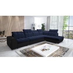 Prisma XI corner sofa with sleeping function and USB port - elegance and comfort