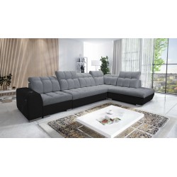Prisma XI corner sofa with sleeping function and USB port - elegance and comfort
