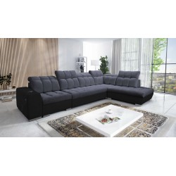Prisma XI corner sofa with sleeping function and USB port - elegance and comfort