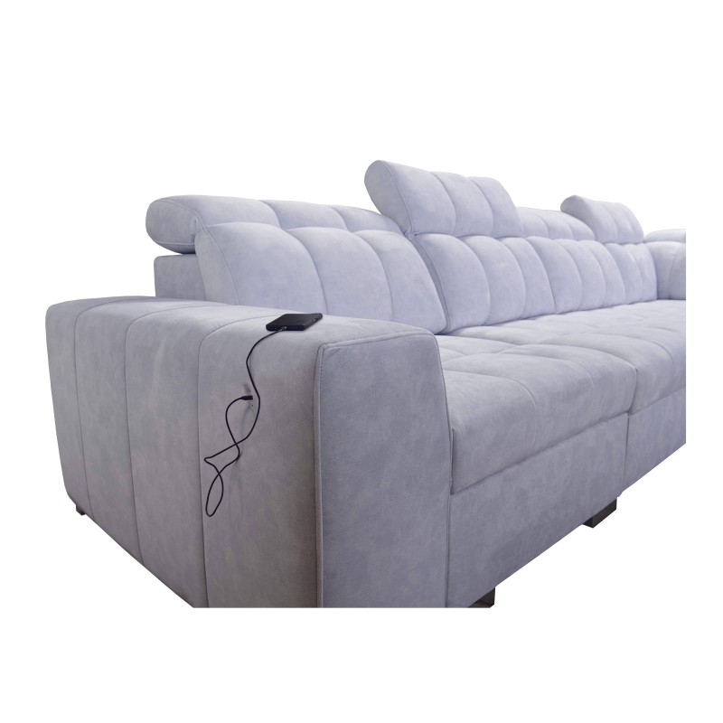 Ecksofa Prisma XI mit Schlaffunktion und USB-Anschluss - Eleganz und Komfort Ecksofa Prisma XI mit Schlaffunktion und USB-Anschluss - Eleganz und Komfort
