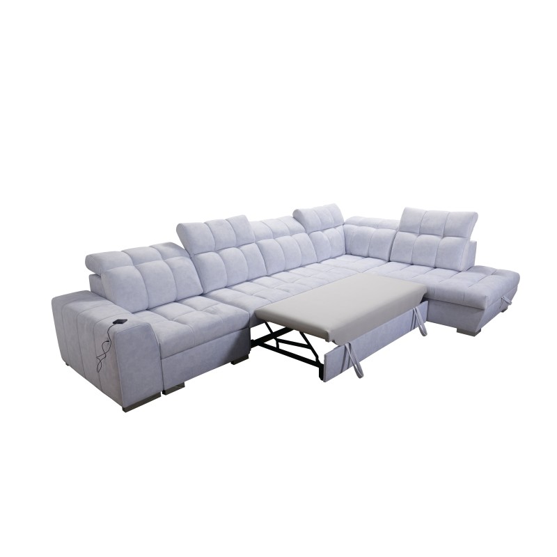 Ecksofa Prisma XI mit Schlaffunktion und USB-Anschluss - Eleganz und Komfort Ecksofa Prisma XI mit Schlaffunktion und USB-Anschluss - Eleganz und Komfort