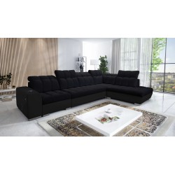 Prisma XI corner sofa with sleeping function and USB port - elegance and comfort