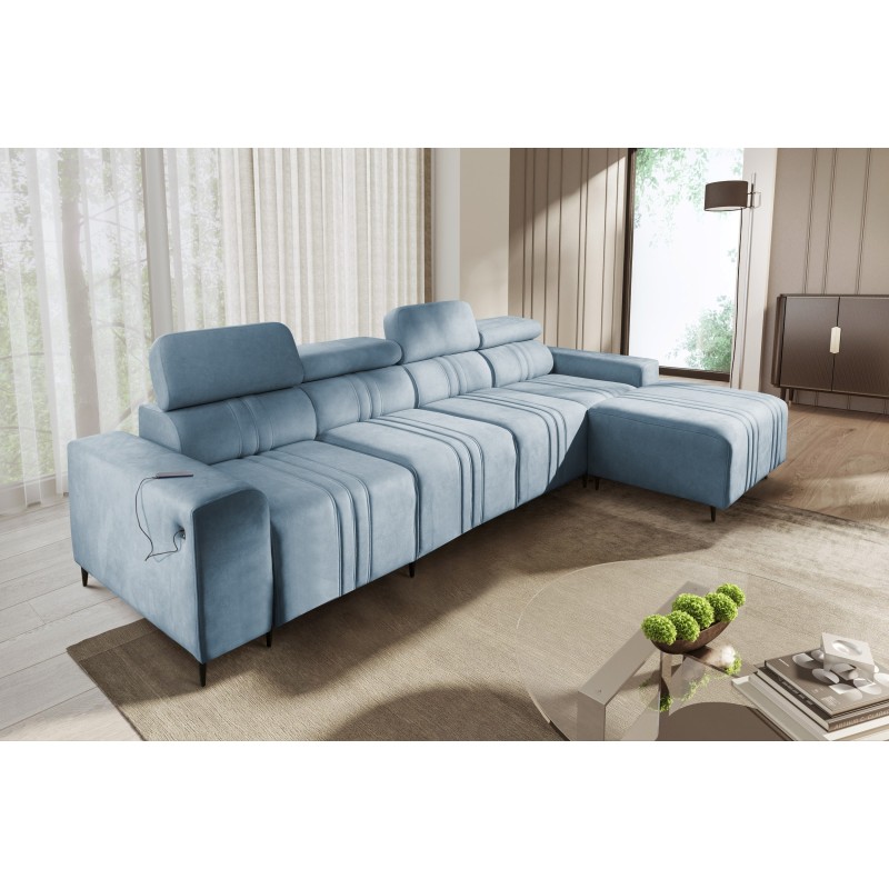 Verona XII Ecksofa mit Schlaffunktion Velours, Vena 6 - Ein praktisches und elegantes Möbelstück für Ihr Wohnzimmer Verona XII Ecksofa mit Schlaffunktion Velours, Vena 6 - Ein praktisches und elegantes Möbelstück für Ihr Wohnzimmer