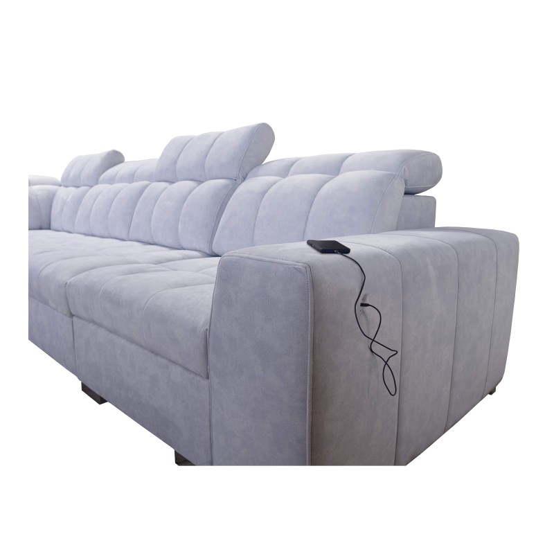 Ecksofa Prisma XI mit Schlaffunktion und USB-Anschluss - Eleganz und Komfort Ecksofa Prisma XI mit Schlaffunktion und USB-Anschluss - Eleganz und Komfort