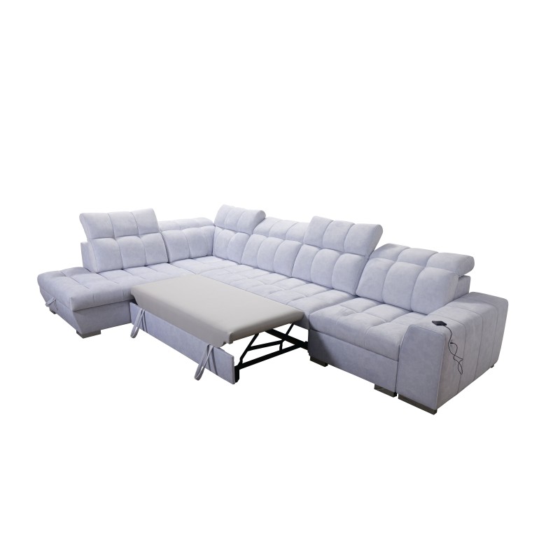 Ecksofa Prisma XI mit Schlaffunktion und USB-Anschluss - Eleganz und Komfort Ecksofa Prisma XI mit Schlaffunktion und USB-Anschluss - Eleganz und Komfort