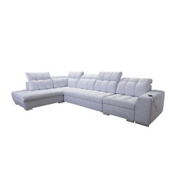 Esquinero Prisma XI con función de cama y puerto USB: elegancia y confort. Esquinero Prisma XI con función de cama y puerto USB: elegancia y confort.