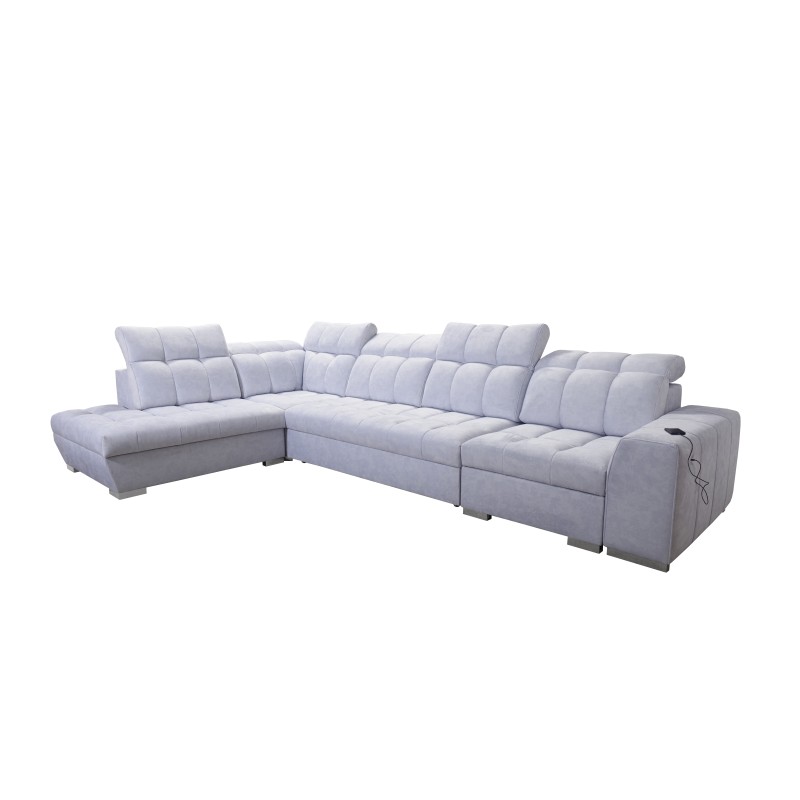 Ecksofa Prisma XI mit Schlaffunktion und USB-Anschluss - Eleganz und Komfort Ecksofa Prisma XI mit Schlaffunktion und USB-Anschluss - Eleganz und Komfort