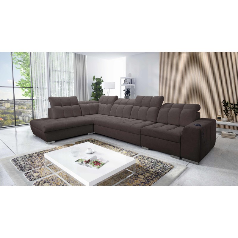 Ecksofa Prisma XI mit Schlaffunktion und USB-Anschluss - Eleganz und Komfort Ecksofa Prisma XI mit Schlaffunktion und USB-Anschluss - Eleganz und Komfort