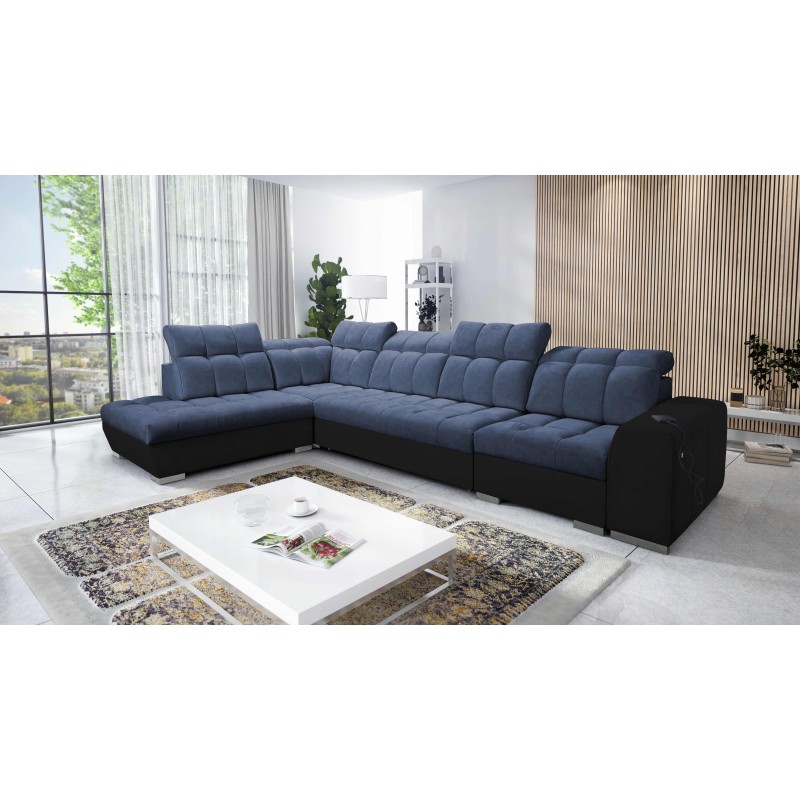 Ecksofa Prisma XI mit Schlaffunktion und USB-Anschluss - Eleganz und Komfort Ecksofa Prisma XI mit Schlaffunktion und USB-Anschluss - Eleganz und Komfort