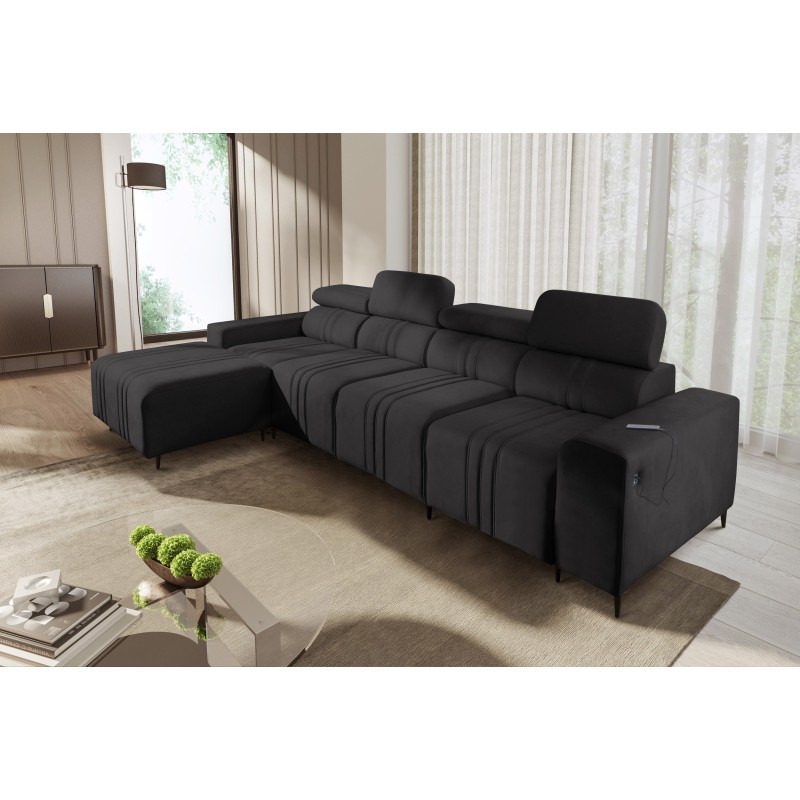 Ecksofa Verona XII mit Schlaffunktion Velours, Vena 20 - Praktisches und elegantes Möbelstück für Ihr Wohnzimmer Ecksofa Verona XII mit Schlaffunktion Velours, Vena 20 - Praktisches und elegantes Möbelstück für Ihr Wohnzimmer