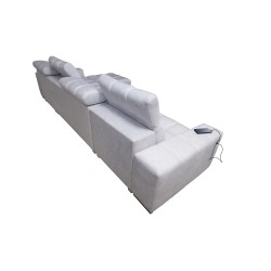 Narożnik Prisma XII z funkcją spania | Luksusowy Mebel z Portem USB | Velvet | Pet friendly, Terra 80 + Ecoskóra Narożnik Prisma XII z funkcją spania | Luksusowy Mebel z Portem USB | Velvet | Pet friendly, Terra 80 + Ecoskóra