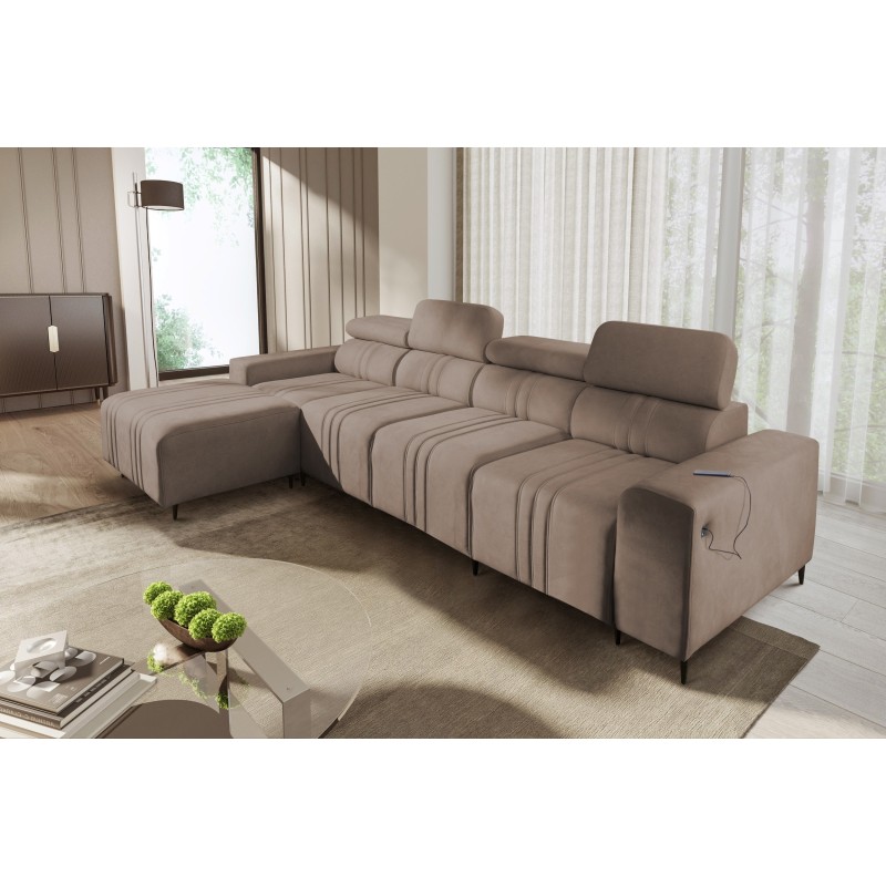 Ecksofa Verona XII mit Schlaffunktion Samt, Vena 14 - Praktisches und elegantes Möbelstück für Ihr Wohnzimmer Ecksofa Verona XII mit Schlaffunktion Samt, Vena 14 - Praktisches und elegantes Möbelstück für Ihr Wohnzimmer