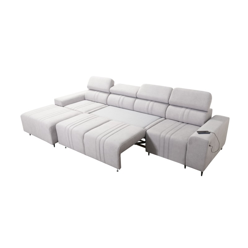Verona XII Corner Sofa with Sleeping Function Velvet, Vena 14 - A Practical and Elegant Piece of Furniture for Your Living Room Verona XII Corner Sofa with Sleeping Function Velvet, Vena 14 - A Practical and Elegant Piece of Furniture for Your Living Room