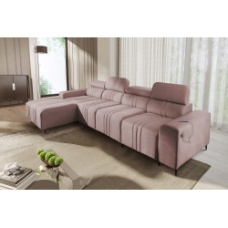 Narożnik Verona XII z funkcją spania Welur, Vena 10 - Praktyczny i elegancki mebel do Twojego salonu