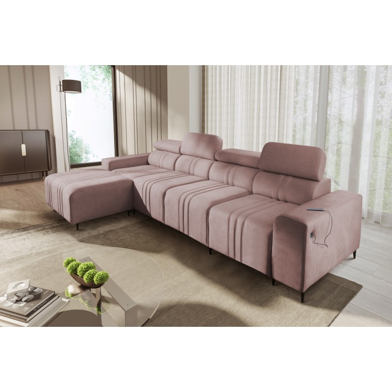 Verona XII Ecksofa mit Schlaffunktion aus Samt, Vena 10 - Praktisches und elegantes Möbelstück für Ihr Wohnzimmer Verona XII Ecksofa mit Schlaffunktion aus Samt, Vena 10 - Praktisches und elegantes Möbelstück für Ihr Wohnzimmer