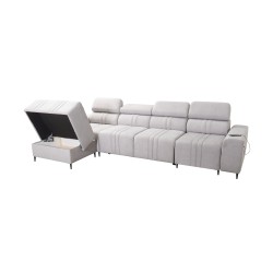 Verona XII Corner Sofa with Sleeping Function Velour, Vena 10 - A Practical and Elegant Piece of Furniture for Your Living Room Verona XII Corner Sofa with Sleeping Function Velour, Vena 10 - A Practical and Elegant Piece of Furniture for Your Living Room
