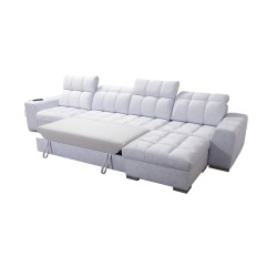 Narożnik Prisma XII z funkcją spania | Luksusowy Mebel z Portem USB | Velvet | Pet friendly, Terra 96 Narożnik Prisma XII z funkcją spania | Luksusowy Mebel z Portem USB | Velvet | Pet friendly, Terra 96