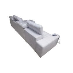 Narożnik Prisma XII z funkcją spania | Luksusowy Mebel z Portem USB | Velvet | Pet friendly, Terra 99 + Ecoskóra Narożnik Prisma XII z funkcją spania | Luksusowy Mebel z Portem USB | Velvet | Pet friendly, Terra 99 + Ecoskóra