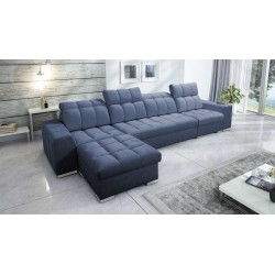 Narożnik Prisma XII z funkcją spania | Luksusowy Mebel z Portem USB | Velvet | Pet friendly, Terra 76