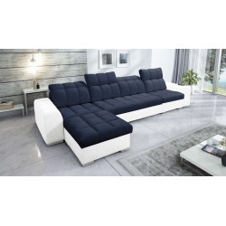 Narożnik Prisma XII z funkcją spania | Luksusowy Mebel z Portem USB | Velvet | Pet friendly, Terra 79 + Ecoskóra