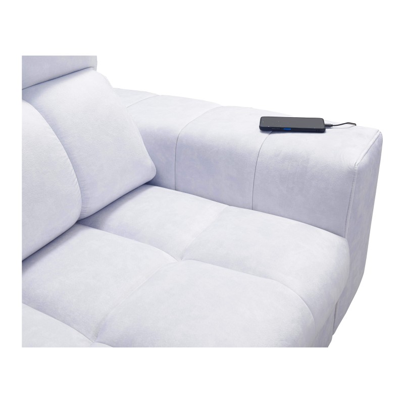 Prisma XII Sectional Sofa with Sleeper Function | Luxury Furniture with USB Port | Velvet | Pet Friendly, Terra 96 Prisma XII Sectional Sofa with Sleeper Function | Luxury Furniture with USB Port | Velvet | Pet Friendly, Terra 96