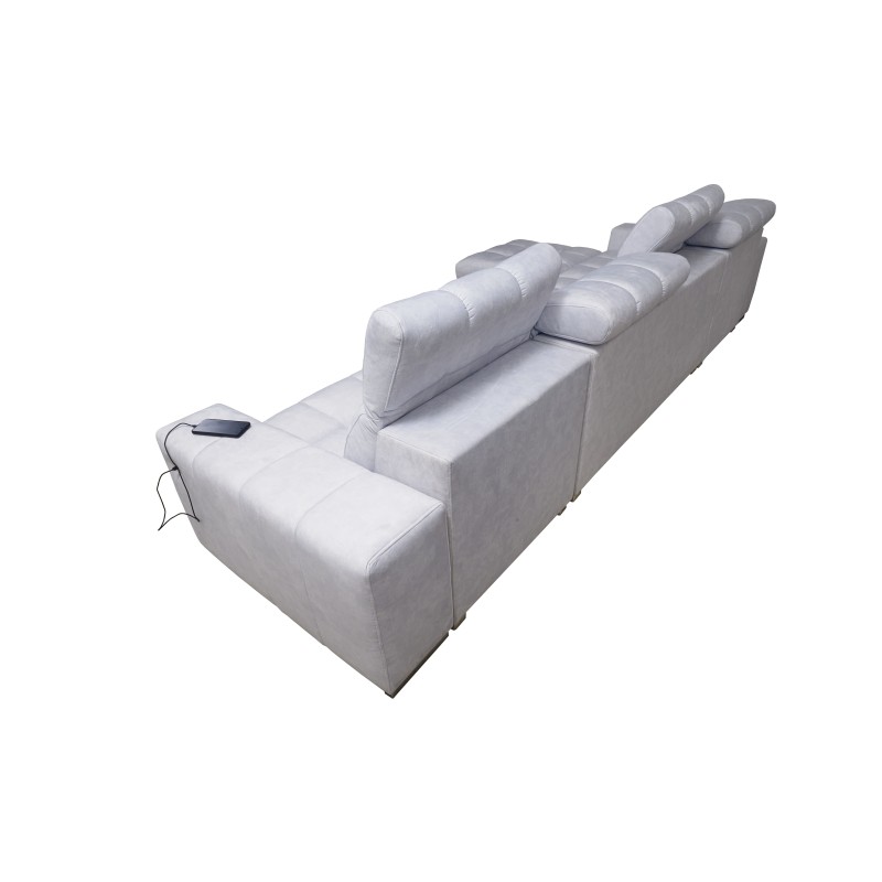 Prisma XII Sectional Sofa with Sleeper Function | Luxury Furniture with USB Port | Velvet | Pet Friendly, Terra 96 Prisma XII Sectional Sofa with Sleeper Function | Luxury Furniture with USB Port | Velvet | Pet Friendly, Terra 96