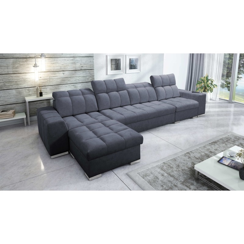 Prisma XII Sectional Sofa with Sleeper Function | Luxury Furniture with USB Port | Velvet | Pet Friendly, Terra 96 Prisma XII Sectional Sofa with Sleeper Function | Luxury Furniture with USB Port | Velvet | Pet Friendly, Terra 96