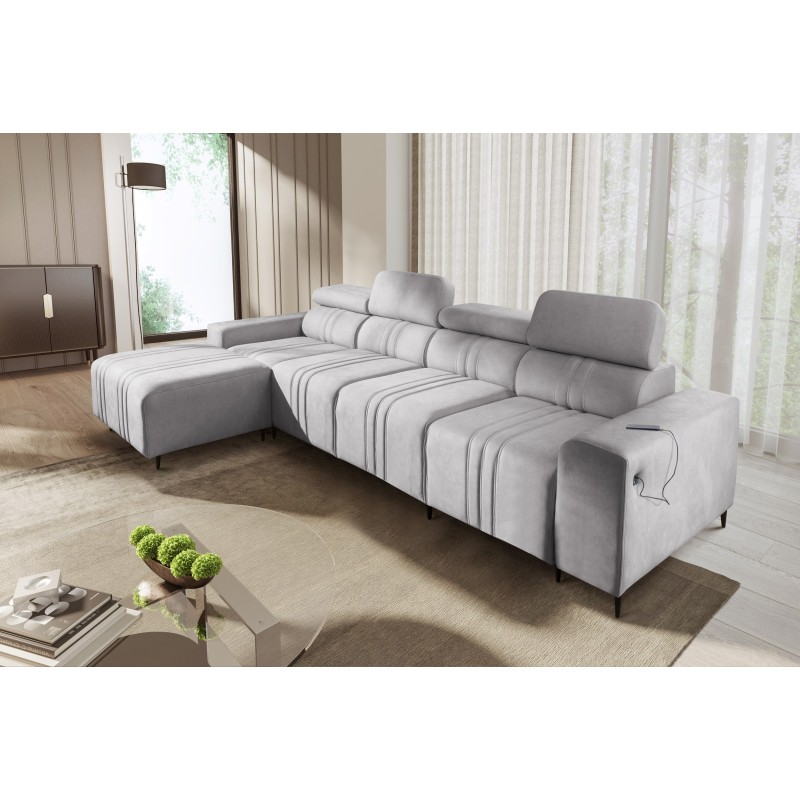 Verona XII Ecksofa mit Schlaffunktion aus Samt, Vena 3 - Ein praktisches und elegantes Möbelstück für Ihr Wohnzimmer Verona XII Ecksofa mit Schlaffunktion aus Samt, Vena 3 - Ein praktisches und elegantes Möbelstück für Ihr Wohnzimmer