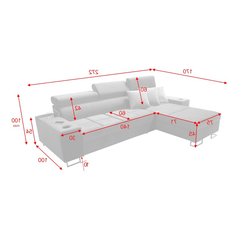 starkMeta Titel:/stark Ecksofa Orbix I Mini mit Schlaffunktion, verstellbaren Kopfstützen, USB-Anschluss. starkMeta Titel:/stark Ecksofa Orbix I Mini mit Schlaffunktion, verstellbaren Kopfstützen, USB-Anschluss.