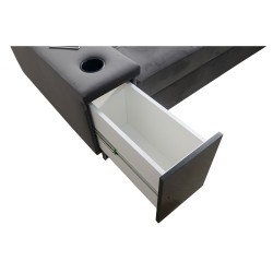 Ecksofa Orbix I Maxi mit Schlaffunktion, USB-Anschluss und Bettkasten