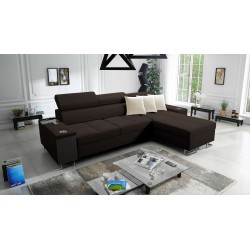 Ecksofa Orbix I Maxi mit Schlaffunktion, USB-Anschluss und Bettkasten