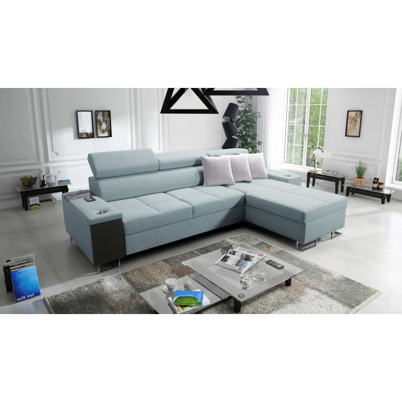 Ecksofa Orbix I Maxi mit Schlaffunktion, USB-Anschluss und Bettkasten Ecksofa Orbix I Maxi mit Schlaffunktion, USB-Anschluss und Bettkasten