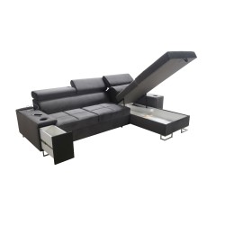 Ecksofa Orbix I Maxi mit Schlaffunktion, USB-Anschluss und Bettkasten Ecksofa Orbix I Maxi mit Schlaffunktion, USB-Anschluss und Bettkasten