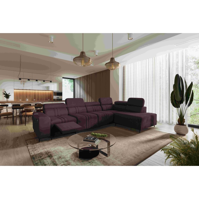 Ecksofa Verona XI Mix mit Schlaffunktion in Samt, Vena 13 - Komfort und Eleganz Ecksofa Verona XI Mix mit Schlaffunktion in Samt, Vena 13 - Komfort und Eleganz