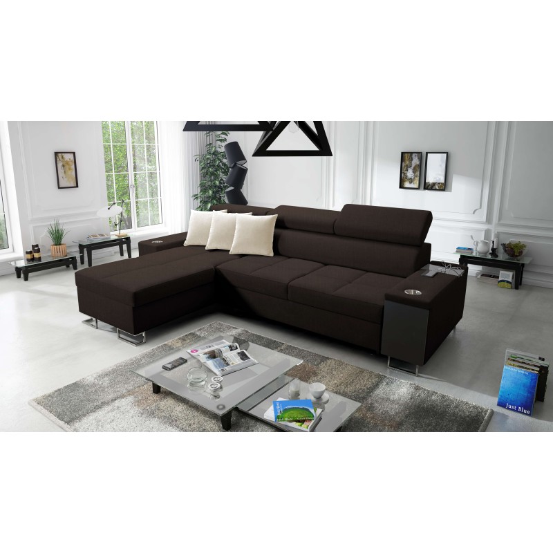 **Meta Title:** Orbix I Mini Corner Sofa with Sleeping Function, Adjustable Headrests, USB Port.