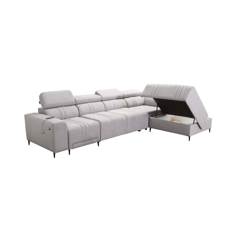 Narożnik Verona XI Mix z funkcją spania w Welur, Vena 10 - Komfort i Elegancja Narożnik Verona XI Mix z funkcją spania w Welur, Vena 10 - Komfort i Elegancja
