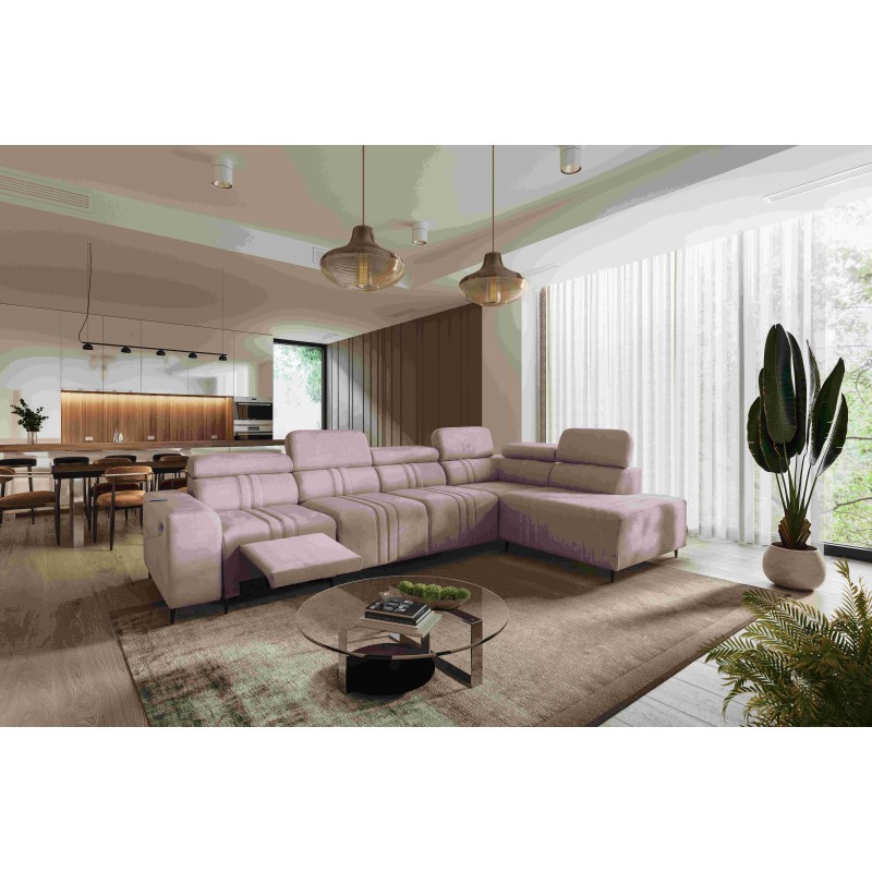 Ecksofa Verona XI Mix mit Schlaffunktion in Velours, Vena 10 - Komfort und Eleganz Ecksofa Verona XI Mix mit Schlaffunktion in Velours, Vena 10 - Komfort und Eleganz
