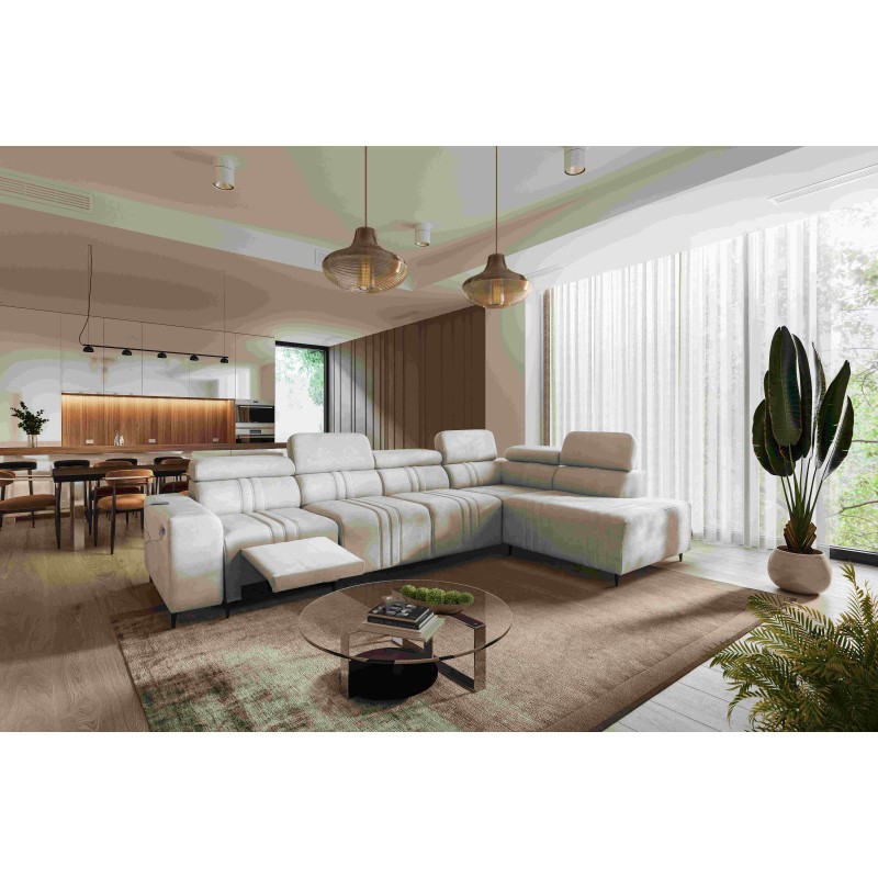 Verona XI Mix Ecksofa mit Schlaffunktion in Velours, Vena 9 - Komfort und Eleganz Verona XI Mix Ecksofa mit Schlaffunktion in Velours, Vena 9 - Komfort und Eleganz