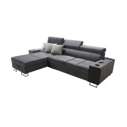 Ecksofa Orbix I Maxi mit Schlaffunktion, USB-Anschluss und Bettkasten Ecksofa Orbix I Maxi mit Schlaffunktion, USB-Anschluss und Bettkasten