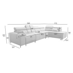 Verona XI Mix Corner Sofa with Sleeping Function in Velvet, Vena 9 - Comfort and Elegance Verona XI Mix Corner Sofa with Sleeping Function in Velvet, Vena 9 - Comfort and Elegance