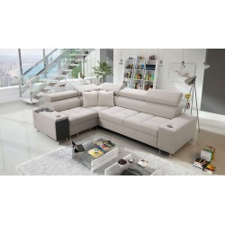 Sofá esquinero Orbix II con función para dormir, reposacabezas ajustables y puerto USB - Velvet, Ultario Velvet 2979 Sofá esquinero Orbix II con función para dormir, reposacabezas ajustables y puerto USB - Velvet, Ultario Velvet 2979